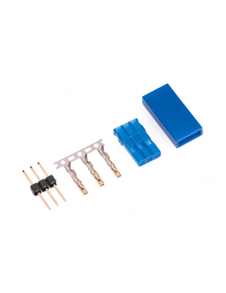 JR servo connector male pin, blue housing